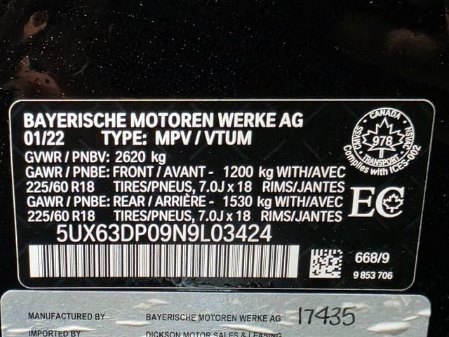 2022 BMW X3 xDrive30i Sports Activity Vehicle - 22919074 - 18
