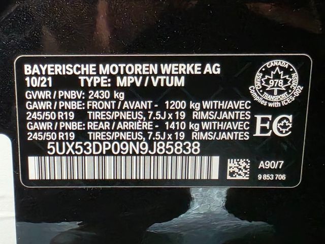 2022 BMW X3 xDrive30i Sports Activity Vehicle - 22953587 - 15