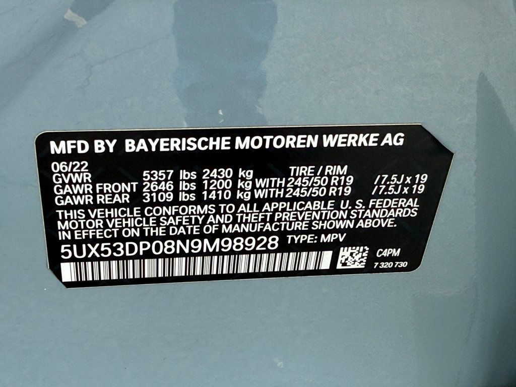 2022 BMW X3 xDrive30i Sports Activity Vehicle - 22912156 - 42
