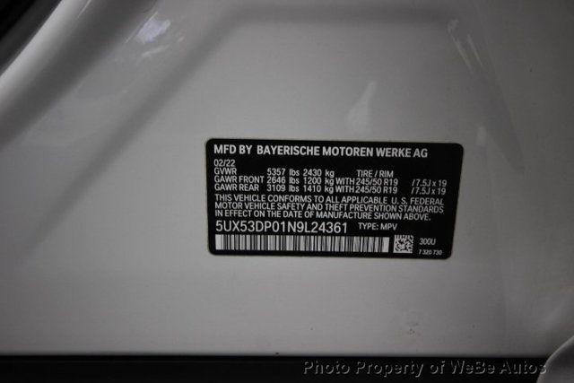 2022 BMW X3 xDrive30i Sports Activity Vehicle - 22929055 - 22