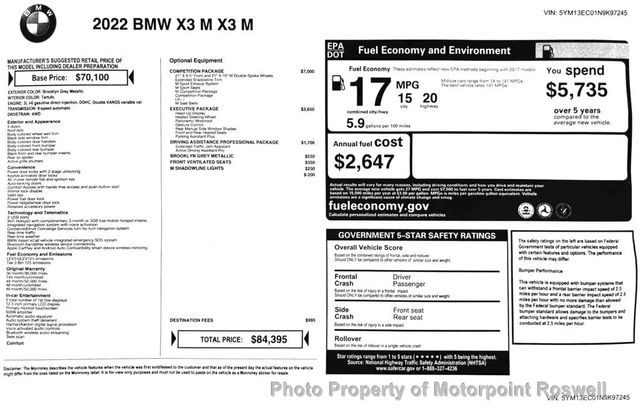 2022 BMW X3 M Sports Activity Vehicle - 22766556 - 24