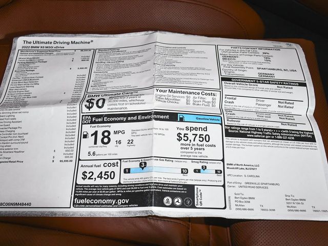 2022 BMW X6 M50i - 23071687 - 73