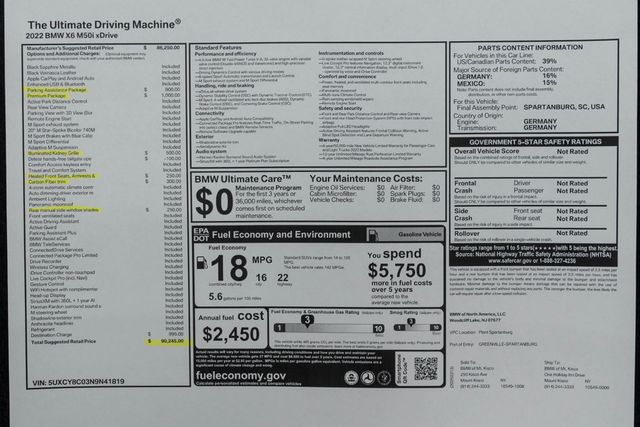 2022 BMW X6 M50i Sports Activity - 22941163 - 64