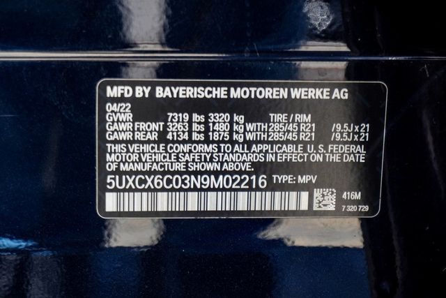 2022 BMW X7 M50i Sports Activity Vehicle - 22874792 - 53
