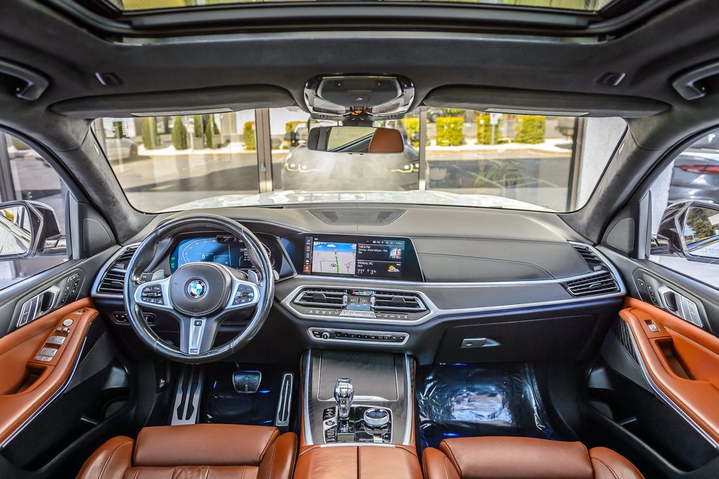 2022 BMW X7 X7 40i xDRIVE M SPORT WHITE ON BROWN NAV PANO ROOF BACKUP CAM - 23021740 - 2