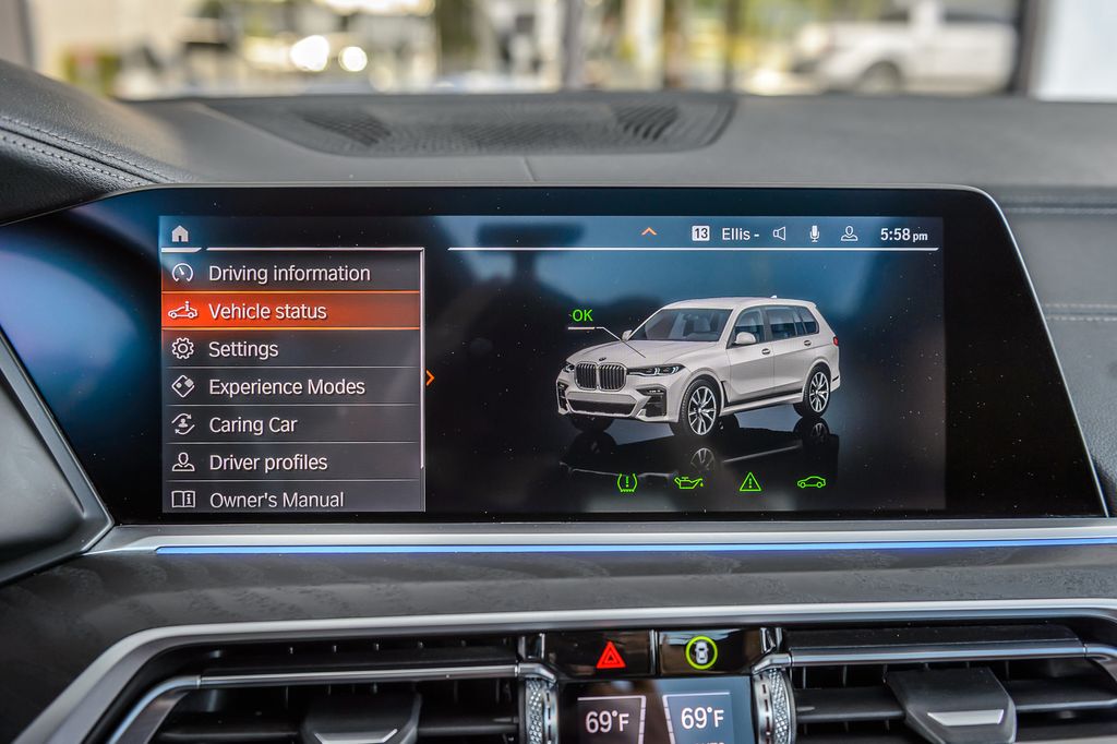 2022 BMW X7 X7 40i xDRIVE M SPORT WHITE ON BROWN NAV PANO ROOF BACKUP CAM - 23022502 - 23