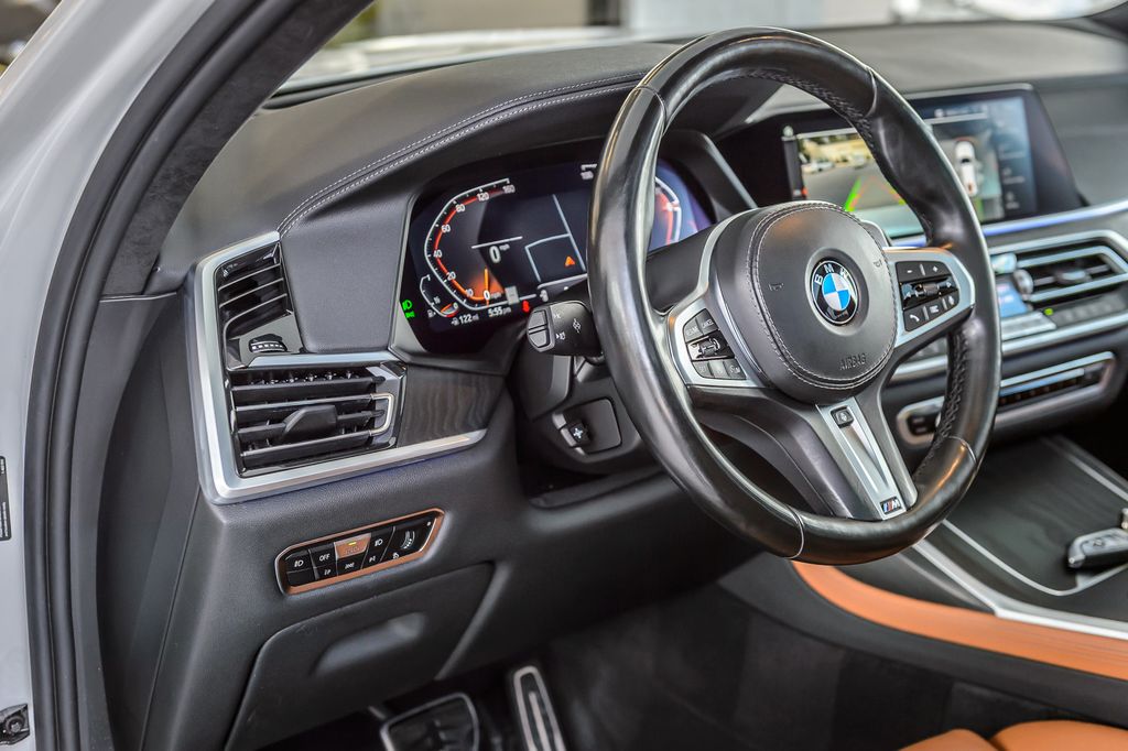 2022 BMW X7 X7 40i xDRIVE M SPORT WHITE ON BROWN NAV PANO ROOF BACKUP CAM - 23022502 - 26