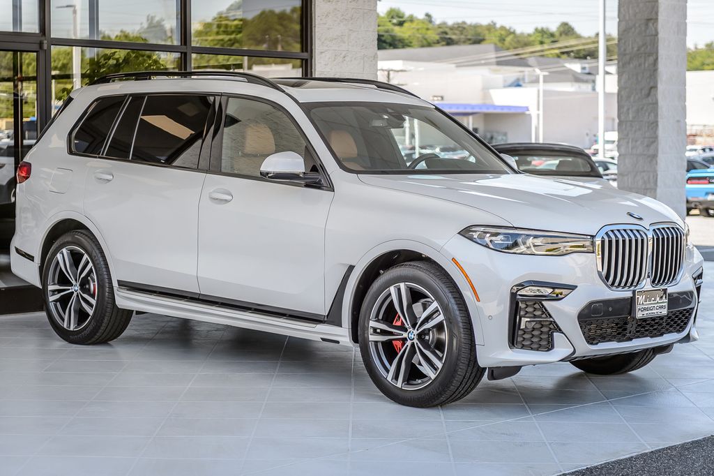 2022 BMW X7 X7 40i xDRIVE M SPORT WHITE ON BROWN NAV PANO ROOF BACKUP CAM - 23022502 - 3