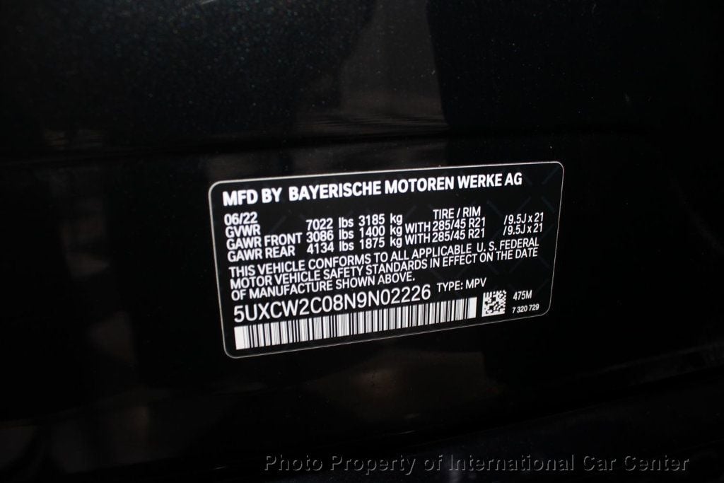 2022 BMW X7 xDrive40i Sports Activity Vehicle - 22752681 - 50