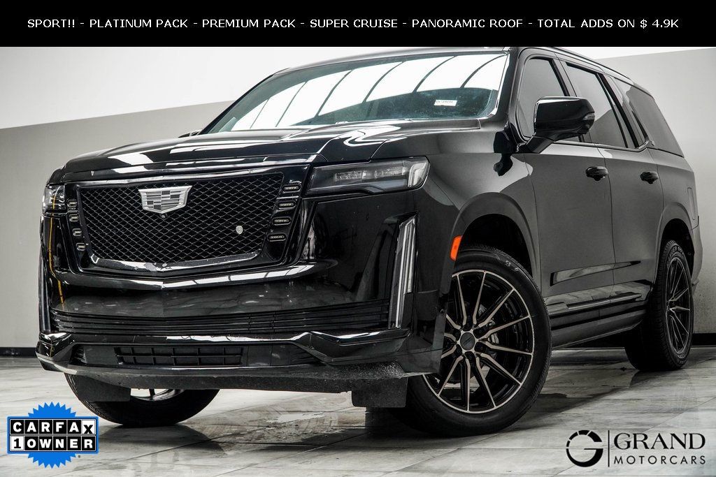 Used 2022 Cadillac Escalade Sport Platinum with VIN 1GYS4GKL7NR239894 for sale in Kennesaw, GA