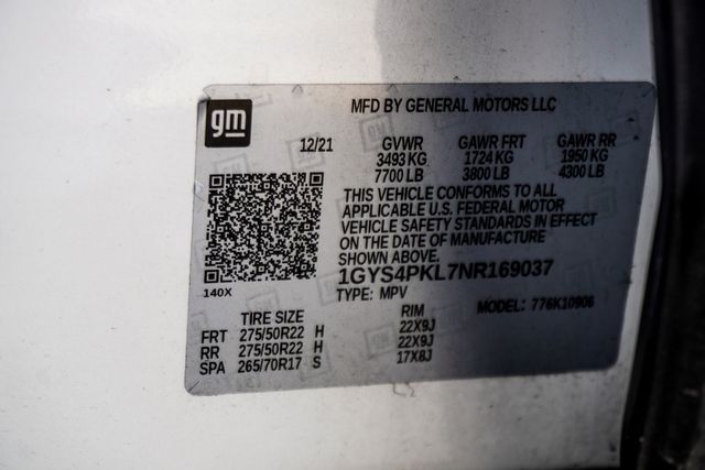 2022 Cadillac Escalade ESV 4WD 4dr Sport - 22867875 - 51