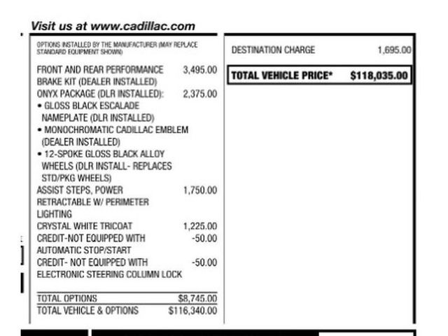 2022 Cadillac Escalade ESV 4WD 4dr Sport Platinum - 23008725 - 1