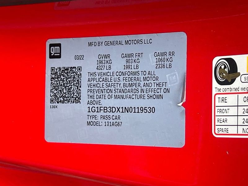 2022 Chevrolet Camaro 2dr Convertible 1LT - 22894632 - 21