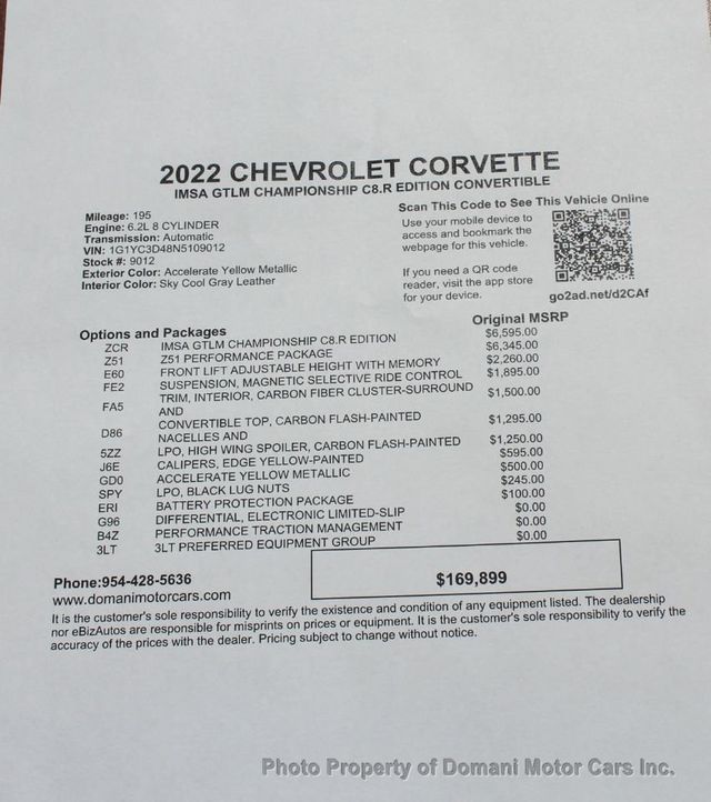 2022 Chevrolet Corvette IMSA GTLM CHAMPIONSHIP C8.R EDITION CONVERTIBLE - 21374004 - 5