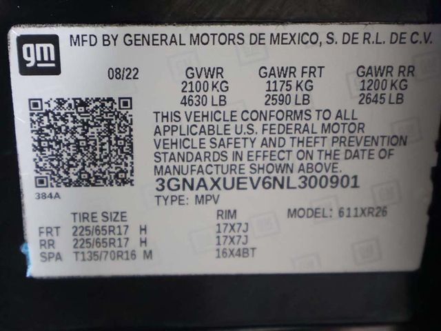 2022 Chevrolet Equinox AWD 4dr LT w/1LT - 22949367 - 53