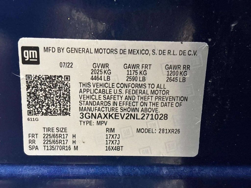 2022 Chevrolet Equinox FWD 4dr LT w/1LT - 23022342 - 39