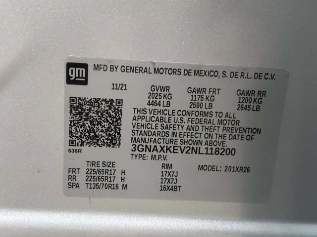 2022 Chevrolet Equinox FWD 4dr LT w/1LT - 23043874 - 36