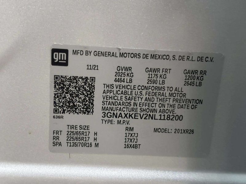 2022 Chevrolet Equinox FWD 4dr LT w/1LT - 23043874 - 36