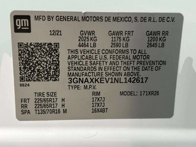 2022 Chevrolet Equinox FWD 4dr LT w/1LT - 23044332 - 34