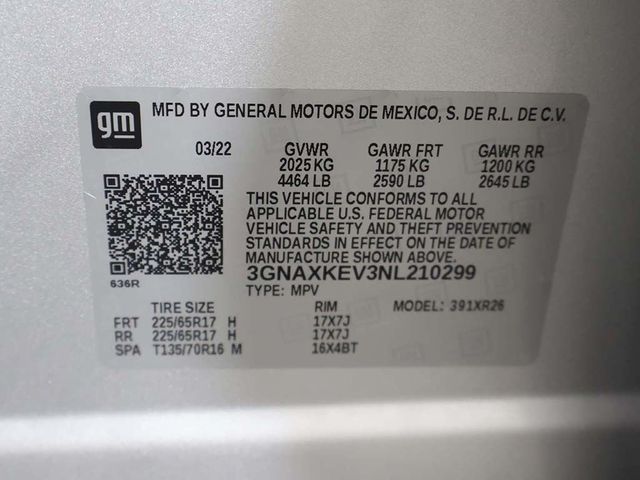 2022 Chevrolet Equinox FWD 4dr LT w/1LT - 23034279 - 49