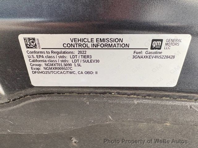 2022 Chevrolet Equinox FWD 4dr LT w/1LT - 22888019 - 42