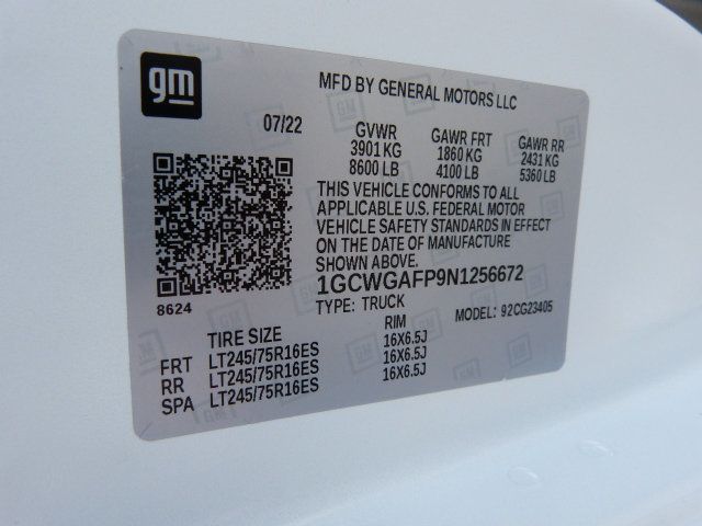 2022 Chevrolet Express Cargo Van 4.3L V6 GAS*2500*135" WB*FACTORY WARRANTY*"HOLMAN" UPFIT PACKAGE - 22879879 - 36