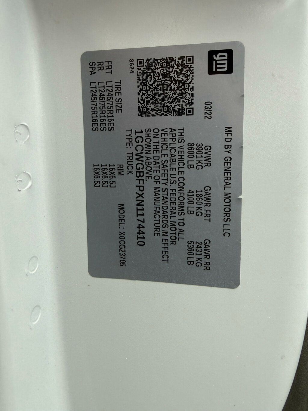 2022 Chevrolet Express Cargo Van RWD 2500 155" - 22998572 - 31