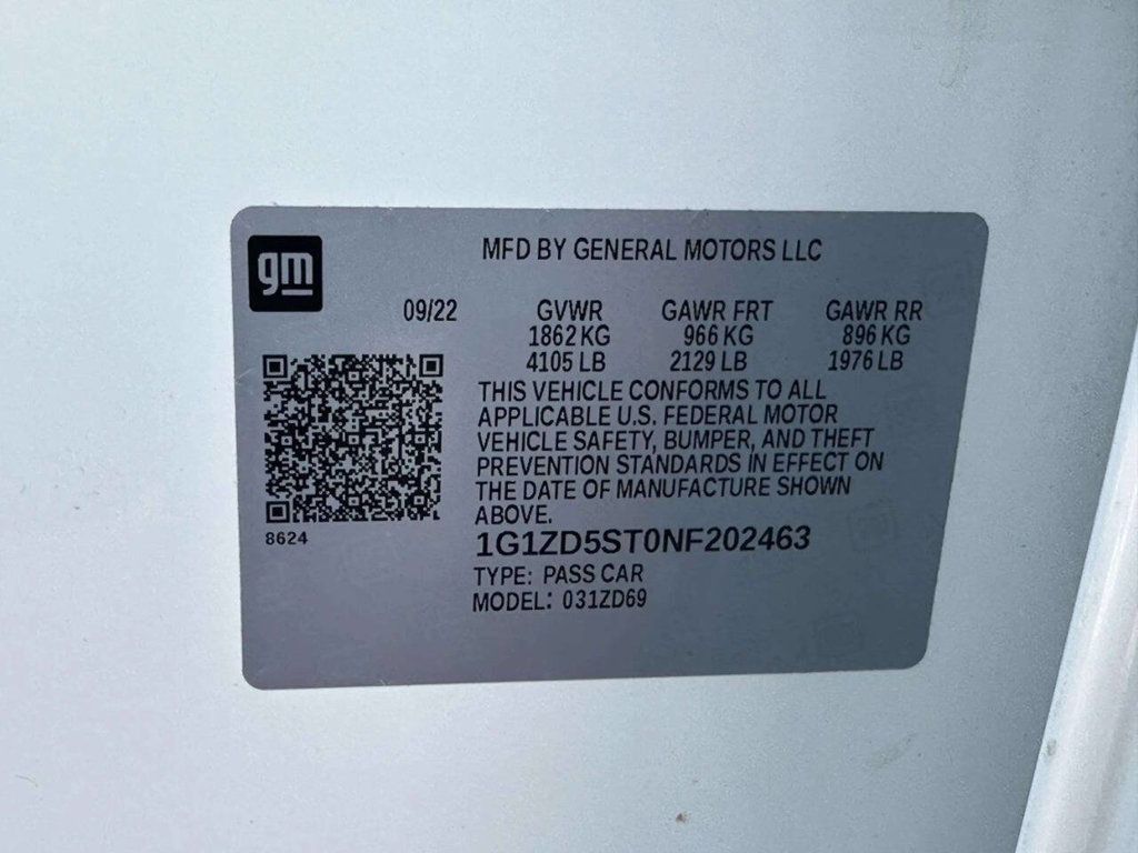 2022 Chevrolet Malibu 4dr Sedan LT - 22983733 - 20