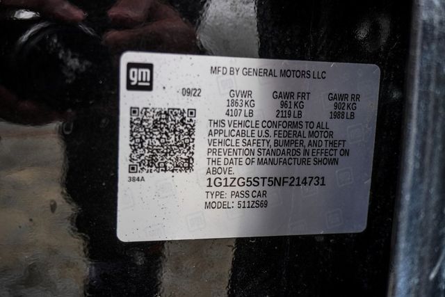 2022 Chevrolet Malibu 4dr Sedan RS - 22985134 - 42