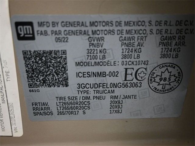 2022 Chevrolet Silverado 1500 4WD Crew Cab 147" LT Trail Boss - 22910916 - 3