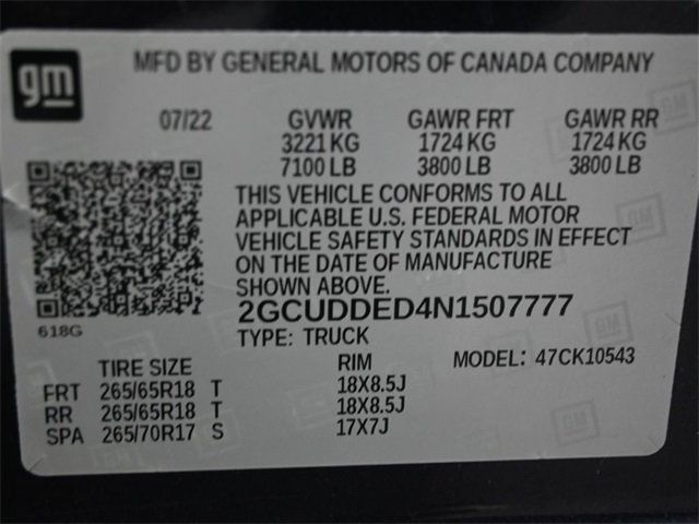 2022 Chevrolet Silverado 1500 4WD Crew Cab 147" LT w/1LT - 22961736 - 6