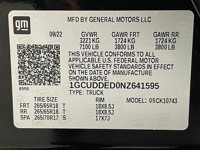 2022 Chevrolet Silverado 1500 4WD Crew Cab 147" LT w/1LT - 22968010 - 49