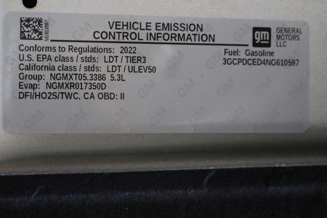 2022 Chevrolet Silverado 1500 Custom Trail Boss - 23076468 - 54