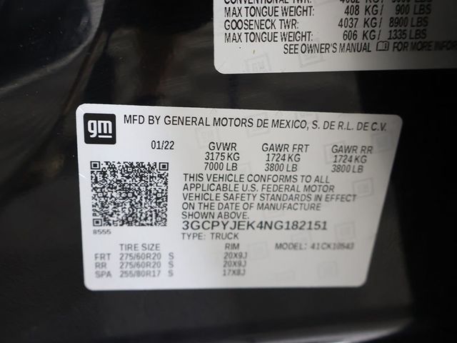 2022 Chevrolet Silverado 1500 LTD 4WD Crew Cab 147" LT w/2FL - 23032210 - 48
