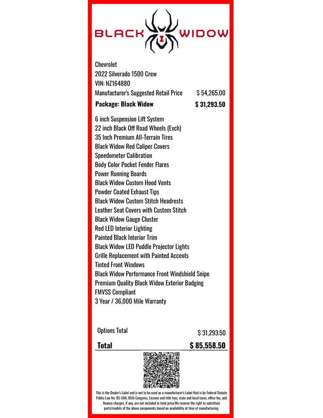 2022 Chevrolet Silverado 1500 LTD 4WD Crew Cab 147" RST - 22951875 - 22