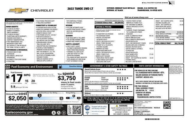 2022 Chevrolet Tahoe LT Signature Plus Package 18" Black Rhino Wheels BFG A/T Tires - 22978031 - 9