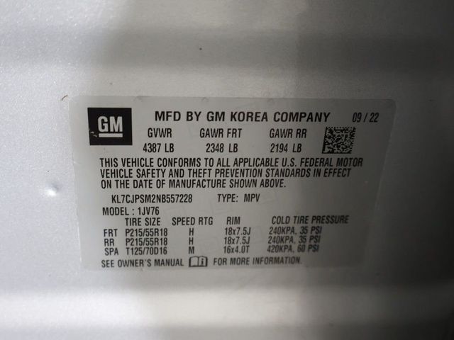 2022 Chevrolet Trax AWD 4dr LT - 23062838 - 46