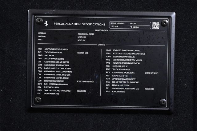 2022 Ferrari F8 Spider Convertible - 23000431 - 27
