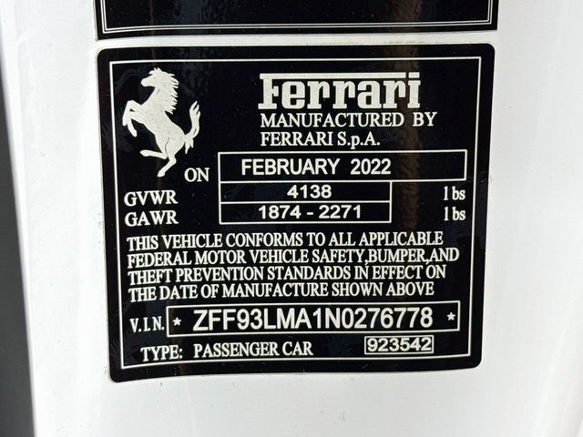 2022 Ferrari F8 Spider Convertible - 23066560 - 27