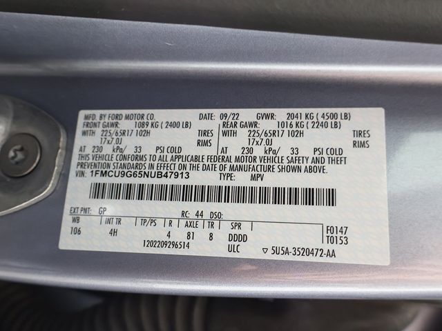 2022 Ford Escape SE AWD - 22998899 - 49