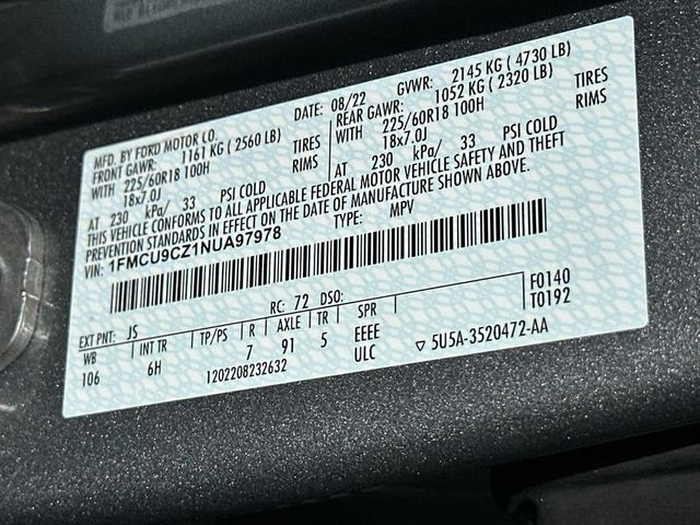 2022 Ford Escape SEL Hybrid AWD - 22977623 - 21