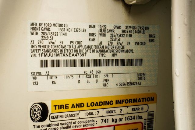 2022 Ford Expedition Platinum 4x4 - 22998143 - 38
