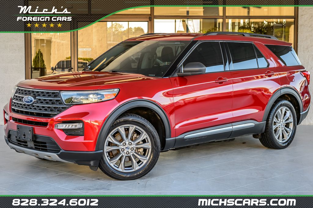 2022 Ford Explorer EXPLORER XLT RWD - LEATHER - BACKUP CAM - BLUETOOTH - 23090404 - 0