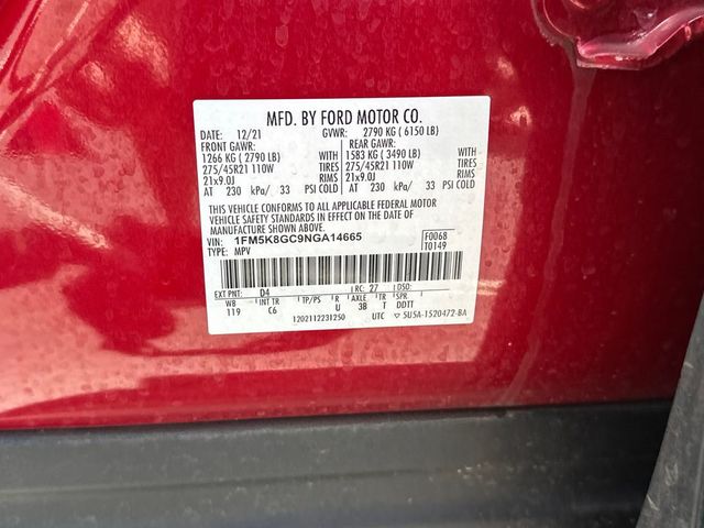 2022 Ford Explorer ST 4WD - 23023342 - 23