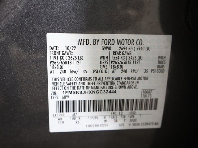 2022 Ford Explorer Timberline 4WD - 23040135 - 63