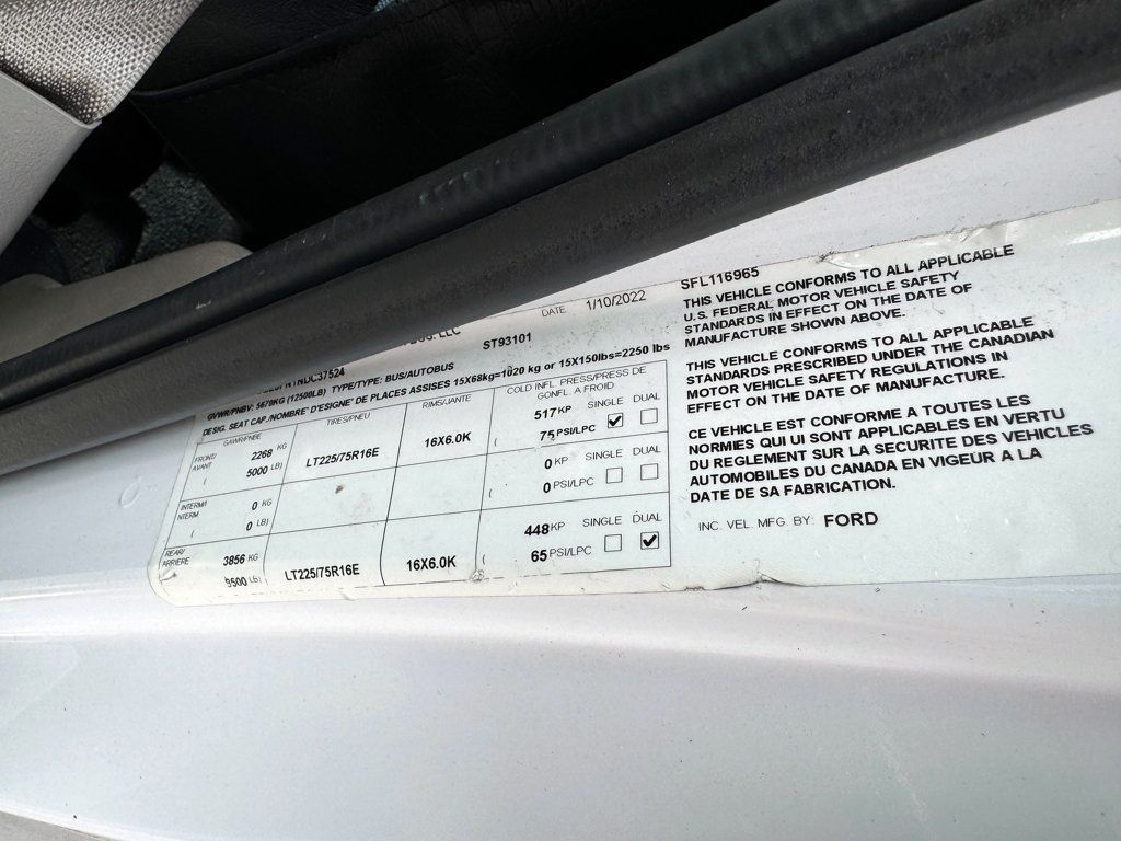 2022 Ford E-350 Cutaway Non-CDL Wheelchair Shuttle Bus For Adults Seniors Church & Handicapped Transportation - 22917747 - 42