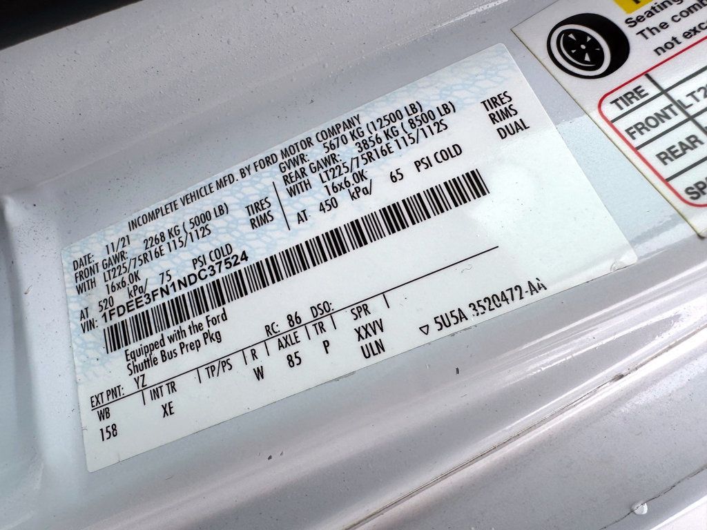 2022 Ford E-350 Non-CDL Wheelchair Shuttle Bus Reconditioned For Adults Seniors Church & Handicapped Transportation - 22917747 - 40