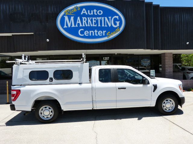 2022 Ford F-150 5.0L V8 GAS*"KNAPHEIDE" TOPPER WITH DUAL DROP-DOWN LADDER RACK!! - 23057359 - 3