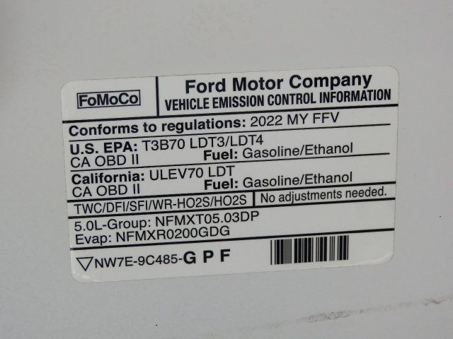 2022 Ford F-150 5.0L V8 GAS*"KNAPHEIDE" TOPPER WITH DUAL DROP-DOWN LADDER RACK!! - 23057359 - 54