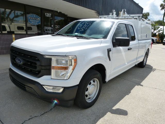 2022 Ford F-150 5.0L V8 GAS*"KNAPHEIDE" TOPPER WITH DUAL DROP-DOWN LADDER RACK!! - 23078253 - 1